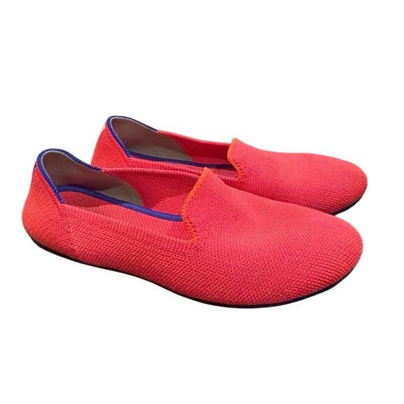 ROTHY’S LOAFERS FLAMINGO PINK BLUE SZ 3 GIRLS CONFORT PREPPY KAWAII - Picture 15 of 16